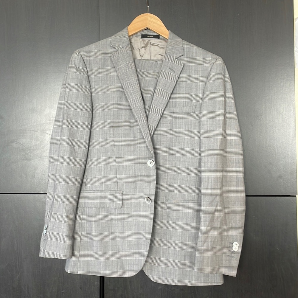 Massimo Dutti Checked Suit